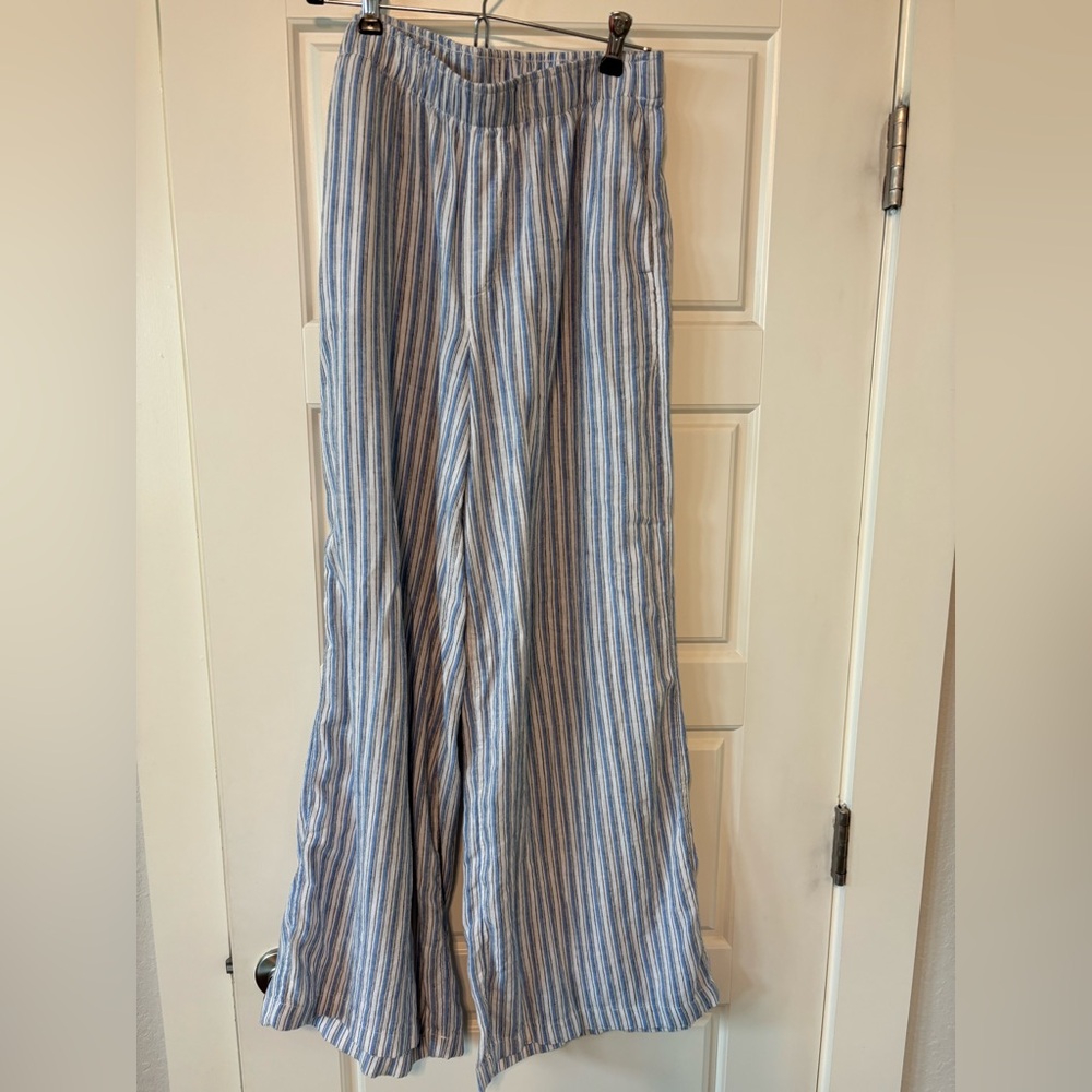 AE Weekend Vibes Linen-Blend Pull-On Pant NWOT - Picture 2 of 4